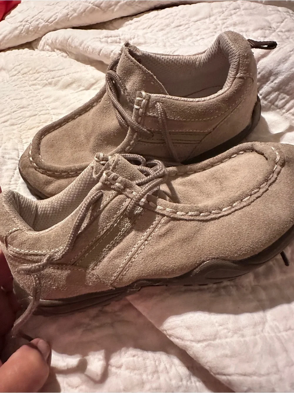 OshKosh B'gosh Kids Suede Moccasin Shoes - Tan
